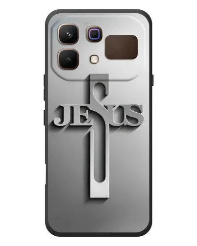 Чехол для Infinix Note 60 с картинкой «Металлический крест Jesus» Чехол для Infinix Note 60 с картинкой «Металлический крест Jesus»