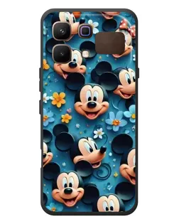 Чехол для Infinix Note 60 с картинкой «Паттерн Микки и Минни»