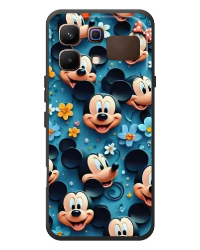 Чехол для Infinix Note 60 с картинкой «Паттерн Микки и Минни»