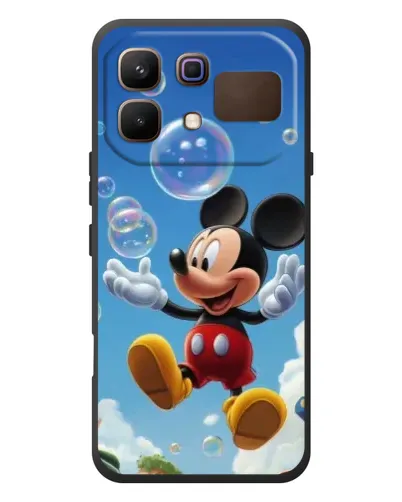 Чехол для Infinix Note 60 с картинкой «Mickey и мыльные пузыри»