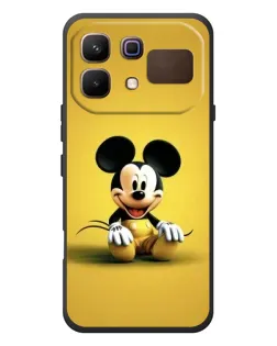 Чехол для Infinix Note 60 с картинкой «Микки на желтом»