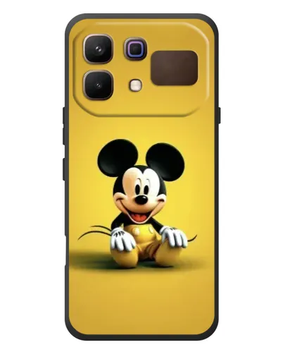 Чехол для Infinix Note 60 с картинкой «Микки на желтом»