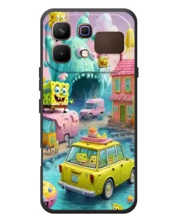 Чехол для Infinix Note 60 с картинкой «Монстр-трак приключения»