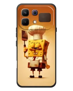 Чехол для Infinix Note 60 с картинкой «Губка Боб повар»
