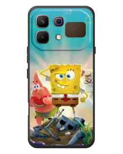 Чехол для Infinix Note 60 с картинкой «Спанч Боб победитель»