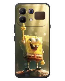 Чехол для Infinix Note 60 с картинкой «Сияющий Спанч Боб»