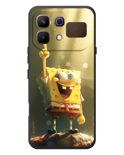 Чехол для Infinix Note 60 с картинкой «Сияющий Спанч Боб»