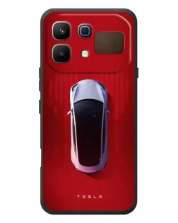 Чехол для Infinix Note 60 с картинкой «Tesla Top View»