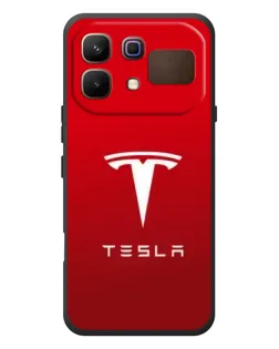 Чехол для Infinix Note 60 с картинкой «Tesla Red Classic»