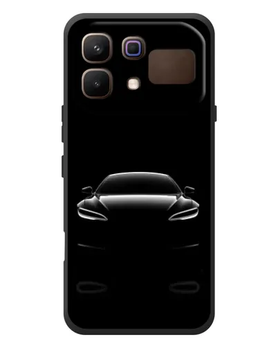 Чехол для Infinix Note 60 с картинкой «Силуэт Tesla Night»