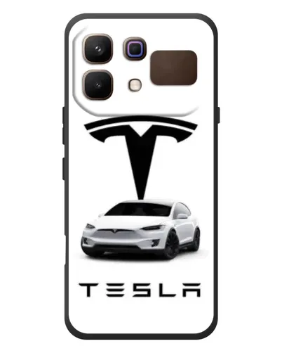 Чехол для Infinix Note 60 с картинкой «Tesla White Style»