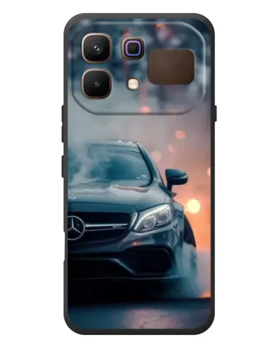 Чехол для Infinix Note 60 с картинкой «Mercedes — ночной город»