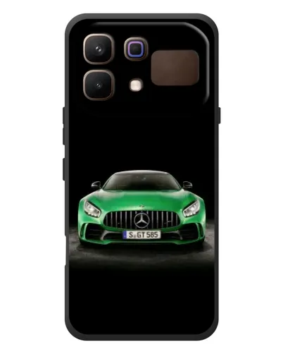 Чехол для Infinix Note 60 с картинкой «Mercedes — неоновый лого»
