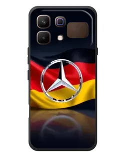 Чехол для Infinix Note 60 с картинкой «Mercedes — флаг Германии»