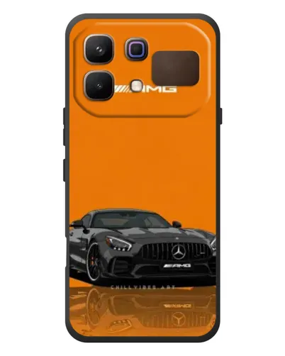 Чехол для Infinix Note 60 с картинкой «Оранжевый Mercedes AMG»