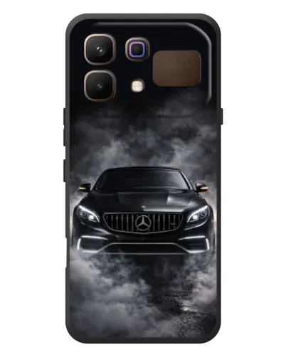 Чехол для Infinix Note 60 с картинкой «Mercedes в дыму»