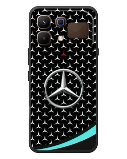 Чехол для Infinix Note 60 с картинкой «Mercedes — бирюзовый акцент»