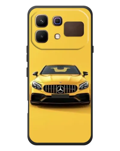 Чехол для Infinix Note 60 с картинкой «Желтый Mercedes GT»