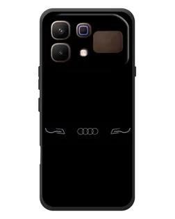 Чехол для Infinix Note 60 с картинкой «Audi — световой подпись»