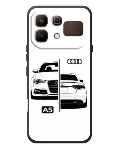 Чехол для Infinix Note 60 с картинкой «Audi — контрастный дизайн»