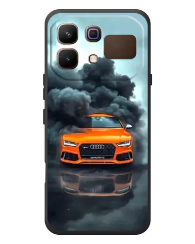 Чехол для Infinix Note 60 с картинкой «Audi в облаках дыма»