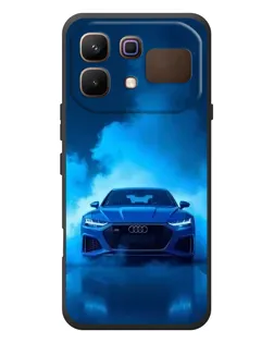 Чехол для Infinix Note 60 с картинкой «Audi — голубая энергия»