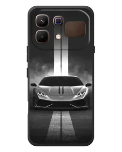 Чехол для Infinix Note 60 с картинкой «Lamborghini симметрия дорог»