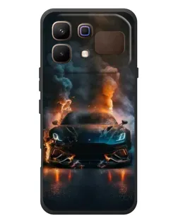 Чехол для Infinix Note 60 с картинкой «Lamborghini дымная эстетика»