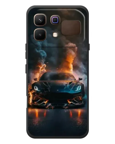 Чехол для Infinix Note 60 с картинкой «Lamborghini дымная эстетика»