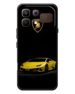 Чехол для Infinix Note 60 с картинкой «Lamborghini желтый акцент»