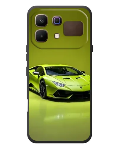 Чехол для Infinix Note 60 с картинкой «Салатовый Lamborghini Huracan»