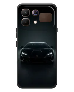 Чехол для Infinix Note 60 с картинкой «Черный Lamborghini Aventador»