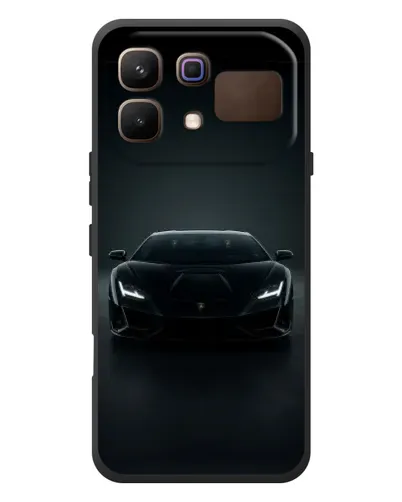 Чехол для Infinix Note 60 с картинкой «Черный Lamborghini Aventador»
