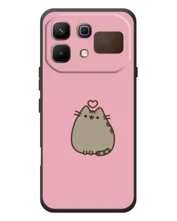 Чехол для Infinix Note 60 с картинкой «Pusheen сердце»