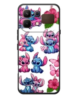 Чехол для Infinix Note 60 с картинкой «Стикеры Stitch и Angel»