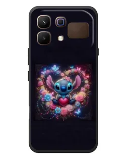 Чехол для Infinix Note 60 с картинкой «Stitch в цветах»