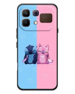 Чехол для Infinix Note 60 с картинкой «Stitch и Angel Love»