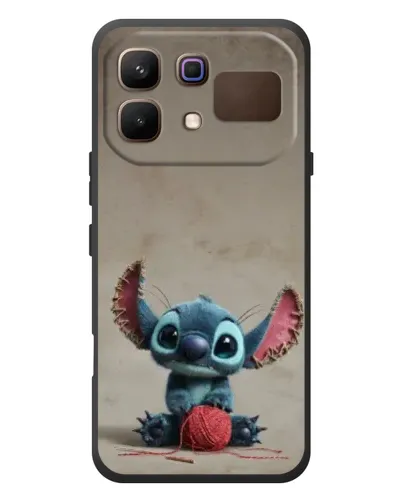 Чехол для Infinix Note 60 с картинкой «Стич на коричневом фоне»
