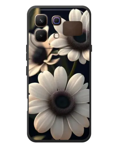 Чехол для Infinix Note 60 с картинкой «Белые маргаритки макро»