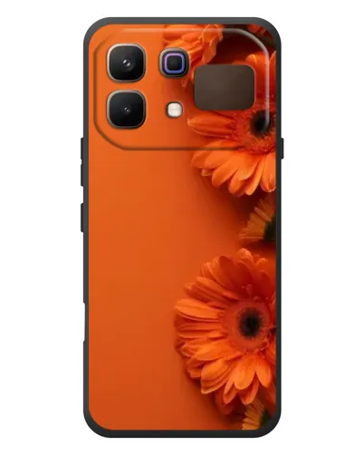 Чехол для Infinix Note 60 с картинкой «Оранжевые герберы»