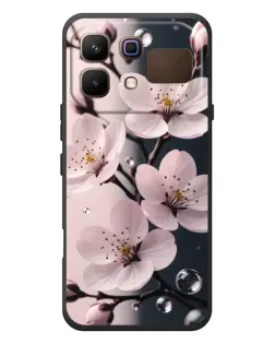 Чехол для Infinix Note 60 с картинкой «Нежная сакура и капли»
