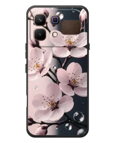 Чохол для Infinix Note 60 з картинкою «Ніжня сакура та краплі» Чохол для Infinix Note 60 з картинкою «Ніжня сакура та краплі»