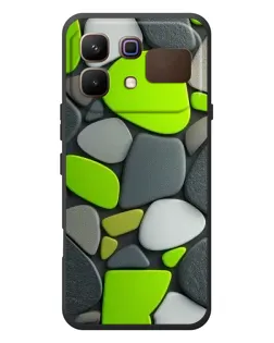 Чехол для Infinix Note 60 с картинкой «Яркая неоновая галька»
