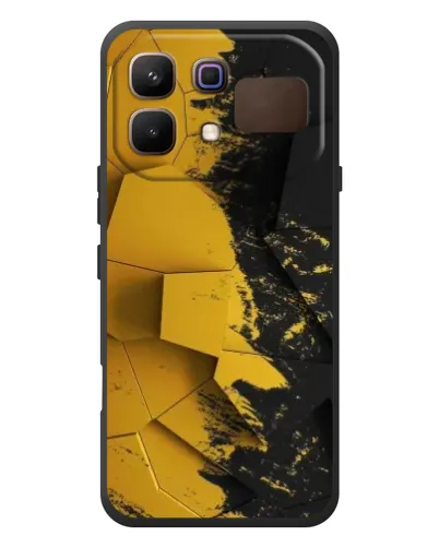 Чехол для Infinix Note 60 с картинкой «Золотые осколки геометрии»