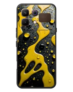 Чехол для Infinix Note 60 с картинкой «Жидкое желтое золото»