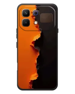 Чехол для Infinix Note 60 с картинкой «Оранжевый разлом»