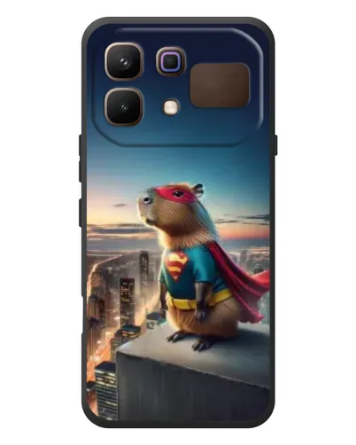 Чехол для Infinix Note 60 с картинкой «Капи-мен супергерой»