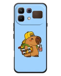 Чехол для Infinix Note 60 с картинкой «Капибара на скейте»