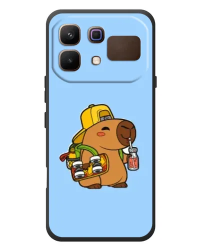 Чехол для Infinix Note 60 с картинкой «Капибара на скейте»