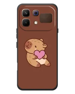 Чехол для Infinix Note 60 с картинкой «Капибара с сердцем»